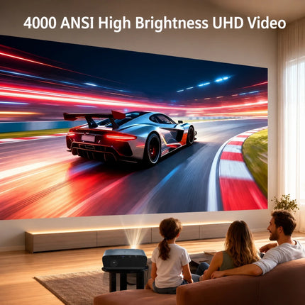 4K UHD Video projector 4000 ANSI Offcial Netflix Google TV Android 14 Beamer Native 1080P wifi auto focus TOF Movie Home Theater
