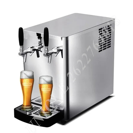 220V 30L Draft Beer Machine Small Table-Top Beer Cooling System Beer Wine Veding Machine 1 To 4 Faucets Brewery Bar Sales Maker