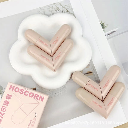 Waterproof Double-Wing Integrated Eyeliner Stamp - Sweat Proof & Long Lasting Easy to Use for Beginners Lazy Makeup Stencil