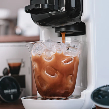 HiBREW 5 in 1 Multiple Capsule Coffee Machine Hot/Cold DG Cappuccino Nes Small Capsule ESE Pod Ground Coffee Cafeteria 20Bar H2B