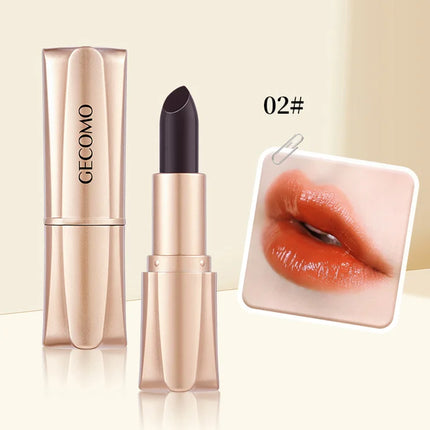 GECOMO Black Magic Lipstick - Moisturizing Gloss, Long-Lasting, Temp-Sensitive Color Change, Lip Hydration,Korean makeup
