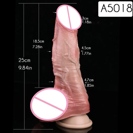 SXXY Soft Double Layer Dildo With Handle Silicone Skin Touch Handle Butt Plug Long Male Female Masturbator Sex Toys Sexshop