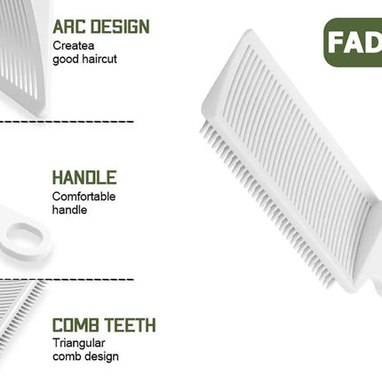 1/2/3Pcs Barber Hair Comb Kit Flat Top Hair Cutting Fading Stying Fade Comb Men Fade Brush Salon Hair Tool Accessories