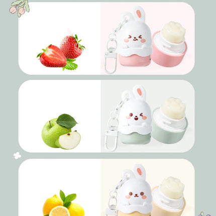 Fruity Children Baby Lip Balm Moisturizer Nutritious Anti Dry Cracking Lip Mask Cute Cartoon Bunny Kids Autumn Winter Lip Care