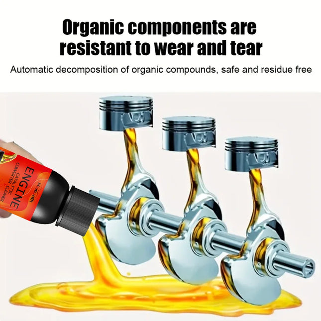 Nano Red Smoke Engine Anti-Wear Protector & Noise/Vibration Reducer - Heavy-Duty Cylinder Repair Oil Additive