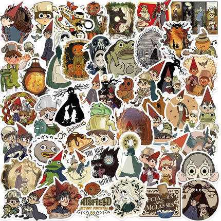 50PCS Cartoon Animation Over the Garden Wall Sticker Cute Graffiti DIY Luggage Scooter Notebook Waterproof Decal Toy