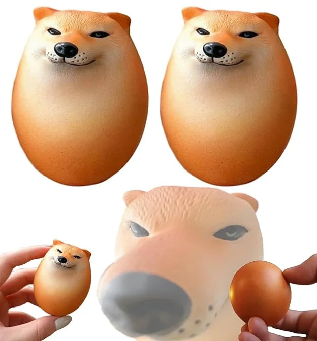 Dog Squishy Egg Toys! Shibako Egg Shiba Inu Egg Slow Rising Squishy - Dog Egg Toy Stress Relief - Dog Eggs Decompression Toy