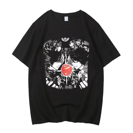 Harajuku Death Note T Shirts Anime Graphic Printing T Shirt High Quality Cotton Fashion Streetwear Unisex Top Tee