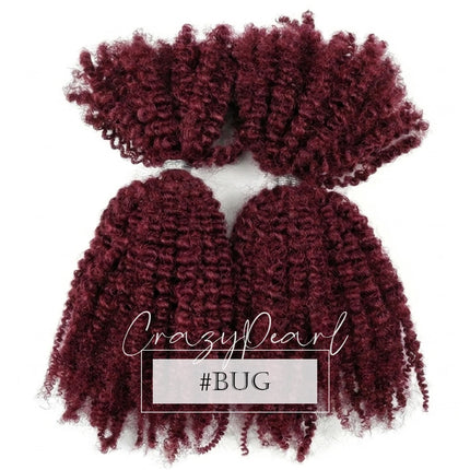 CrazyPearl 4B 4C Afro Kinky Curly Bulk Human Hair for Braiding Locs Twist Mini Micro Knotless Braids Dreadlock Hair Extensions