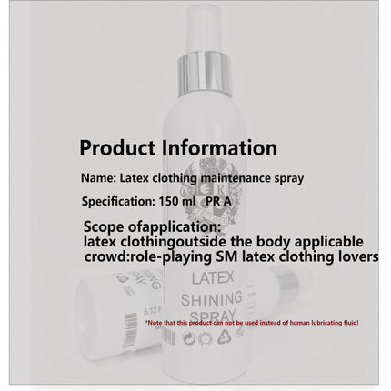 latex shining spray  EROe fetish  SPECIALS care  LATEX DRESSING AID  care latex lingerie polished latex bodysuit shining