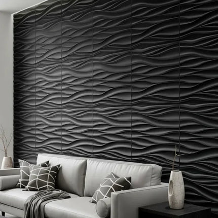20PCS 3D Wall Panels 30x30cm Indoor Wall Decoration for Living Room Bedroom Hotel Office  Mural Tile-Panel-Mold 3D Wall Sticker