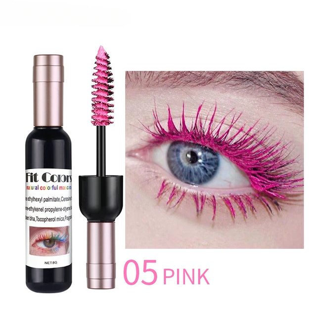 6 Colors Mascara Waterproof Extra Volume Free Shipping Korean Cosmetics Makeup Products Blue White Brown Waterproof Mascara