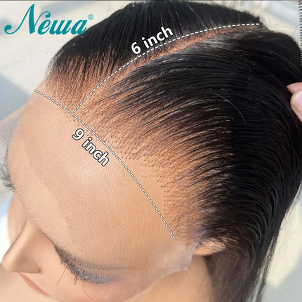 9x6 Invisible HD Lace Closure Ultra Thin Swiss HD Lace Skin Melted Human Hair Closures Pre Plucked 9x6 HD Lace Frontal Closures