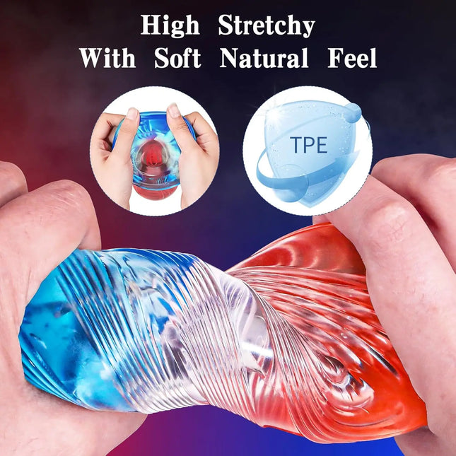 Male Masturbator Adult Sex Toy 3D Realistic Texture Spiral Tunnel TPE Male Masturbation Sleeve Penis Training Sex Toys for Men