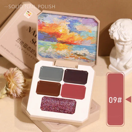 Solid Nail Polish Color Mud Gel Full Coverage Painting Nail Art Glue Mousse Creamy Texture Manicure Varnishes Solid UV Gel Plate