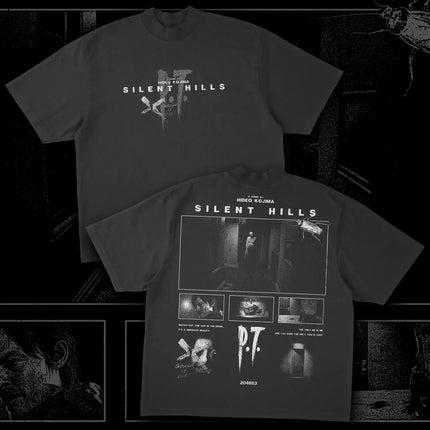 Classic Game T-shirt Silent Hill TEE Women Short Sleeves Street Casual Cotton Gift for Fans Short Sleeves Hip Hop Oversized Tops
