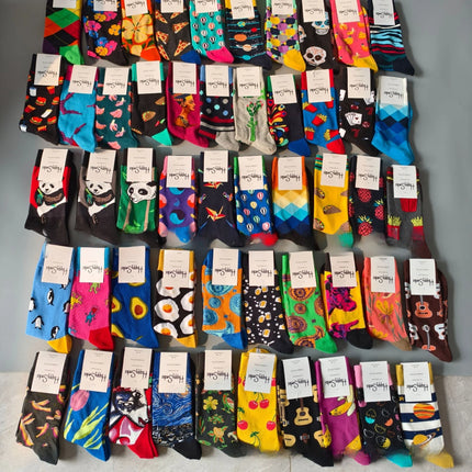 High Quality Fashionable Men's Mid-Calf Cotton Socks HappySocks New Arrival Suitable for All Seasons Swedish Design