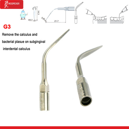 Original Woodpecker Dental Scaler Tips Ultrasonic Scaling Tip G1 G2 G3 G4 G5 G6 G7 G8 Fit For EMS UDS