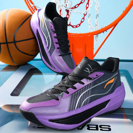 large-size basketball shoes wear-resistant summer sports sneaker with shock absorption professional combat for student children