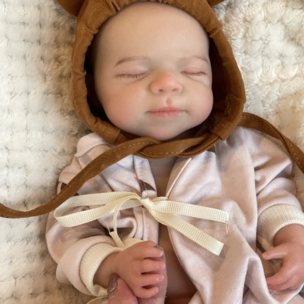 33cm Can Open Mouth Pascale Solid Silicone Reborn Baby Girls With Cute Clothes Lifelike Washable Newborn Baby Doll