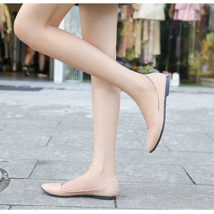 New Flat Heel Pointed Toe Flat Shoes Korean Style Fashionable Shallow Mouth Large-Size Casual Shoes Comfortable And Breathable