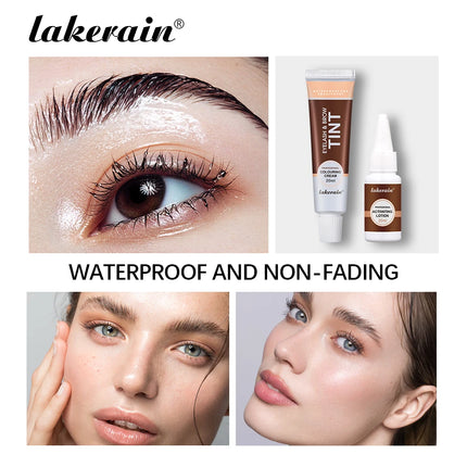 Eyebrow Tint Dye Professional Eyebrow Dye Waterproof Long-lasting Eyebrow Brow Kit Semi Permanent Eyebrow Home Use Pro Kit