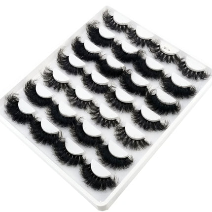 HBZGTLAD 14 Pairs Eyelashes 25mm Faux Mink Eyelashes Long Lasting Fluffy Mink Lashes Dramatic Volume lashes Extension Thick Long