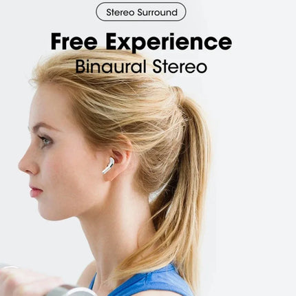 TWS Bluetooth Earphones 9D Stereo Wireless Headphone In-Ear HiFi Earbuds Hands-Free Headset With Microphone