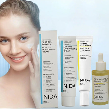 NIDA Retinol Diminishing Fine Lines Eye Cream Daily Moisturizing Nourishing Face Cream Repairs Skin Barrier Propolis Essence