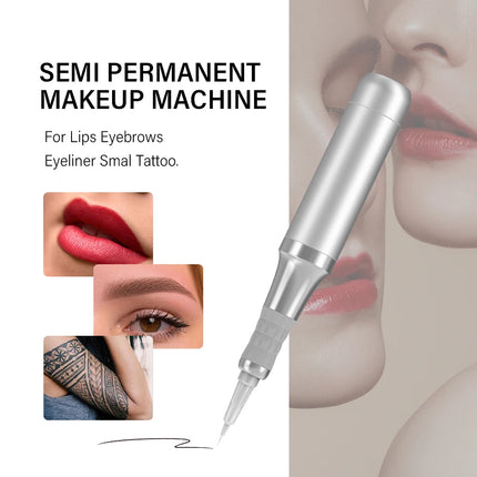 FAMISOO Professional Permanent Makeup Machine Kit Tattoo Machine For Eyebrows Eyeliner Lip Body Tattoo With 6PCS Pigment Needle