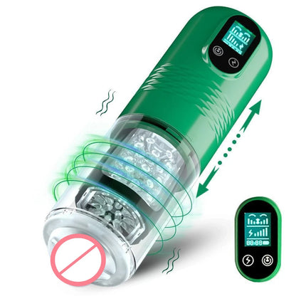 Mens Automatic Telescopic Masturbator Cup Realistic Vagina Penis Pump Stimulator Pocket Pussy Dicks Massager Adult Male Sex Toy