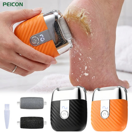 Electric Foot Grinder Rechargeable Automatic Portable Foot Callus Remover Rubbing Pedicure Polishing Hard Dead Skin Removal Tool