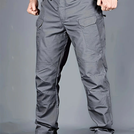 5XL Plus Size Men's Thin Cargo Pants With Side Pockets For Spring Summer Tactical Oversized Loose Punk Pants Big And Tall Guys
