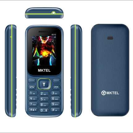 B310 1.77 Inch Dual SIM Feature Phone SC6531E Bluetooth FM Radio MP3 Torch 800mAh Battery Unlocked Basic Mobile Phone