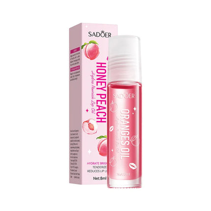 SADOER Fruits Lip Oil Lips skincare Moisturizing Nourishing Hydrating Anti Wrinkle Lipstick Lip Balm Beauty Lips Skin Care