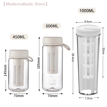 【M】Cold Brew Coffee Pot High-capacity Espresso Filter Bottle Cold Brewing Pot Portable Iced Brew Coffee Maker Juice Coffe Kettle