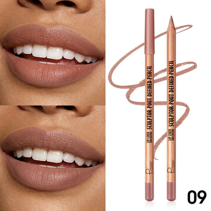 This matte, waterproof lip liner is long-lasting and non-fading, easy to apply, and perfect for beginners.