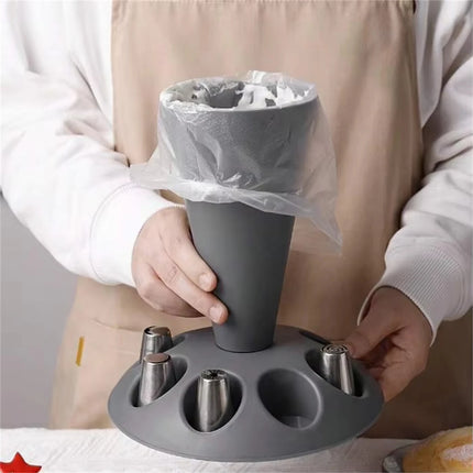 1Pcs,Pipping And Tips Holder,For Cake Decorating,Baking Tools,Home Kitchen Accessories，Birthday cake decorating bag tool