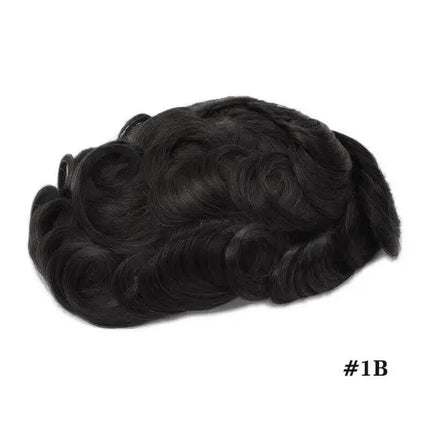Q6 HD Lace Capillary Prosthesis Natural Hair System Unit Hairpiece Topper Lace PU Indian Human Hair Wig Men Toupee Hairline Wigs
