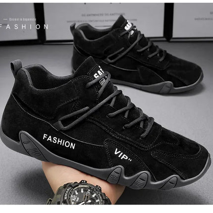 Ankle Boots For Men 2025 Spring Man Casual Sneakers Non Slip Khaki Work Mens Shoe Short Boots Loafers Lace Up Zapatillas Hombre