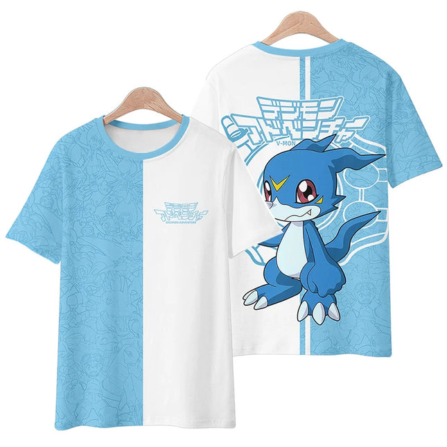 Anime Digimon Adventure 3D Print T-Shirts Men Women Casual Streetwear Oversized Short Sleeve T Shirt Male Tees Tops Man Clothing