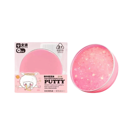 Crystal Clear Non-newtonian Liquid Clay Transparent Colorful Non Stick Hand Crystal Mud Non-Toxic Stretchy Liquid Crystal Slime