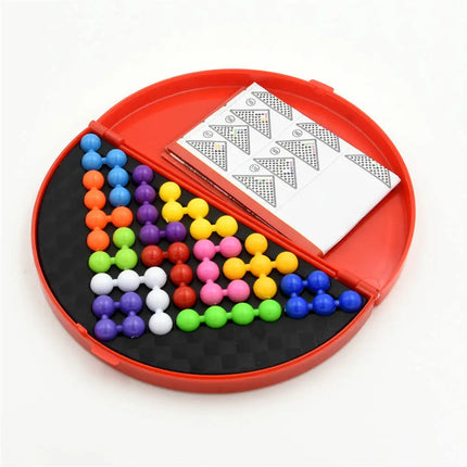 Montessori Toys 120 Challenges Intelligence Games Puzzler Pro Chain Buckle Puzzle Board Game with Solution Game Kids Gift