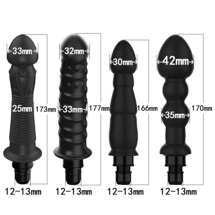 Massage Gun Head Vibration Message Gun Vibrators for Female Man Attachments  Silicone Heads for Fascia Massage Gun Percussion