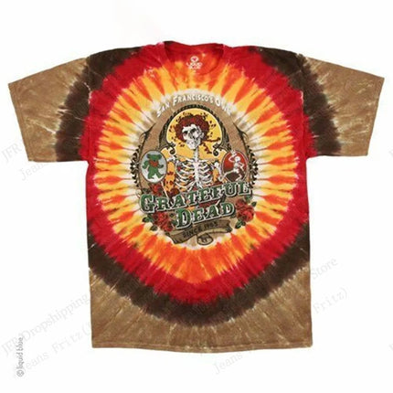 New Classic Rock Band Grateful Dead 3d Print T-shirt Men Women Fashion Trend Hip Hop Short Sleeve Tops Tees Kids Tshirt Tour