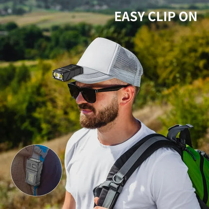 Mini USB Rechargeable LED Flashlight Portable Tail Magnet Flashlights Super Bright Camping Lantern Side COB Emergency Light