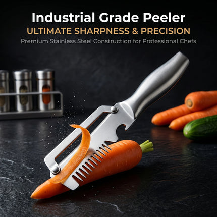 2026Multifunctional 3-in-1 Stainless Steel Peeler Vegetable & Fruit Slicer Shredder Versatile Kitchen Tool for Peeling Shredding