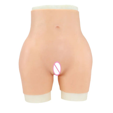 YUERUGOU K-P Men Silicone Fake Vagina Pants Sexy Butt Shemale Cosplay Crossdresser Drag Queen Hip Enhancer Pants 6 Colors