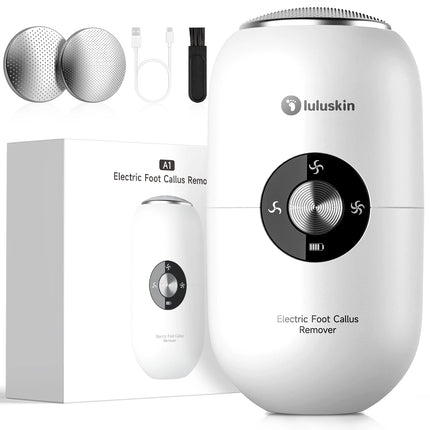 luluskin Electric Foot Callus Remover Exfoliator File Feet Tools Waterproof Foot Exfoliation File Skin and Body Care Appliances