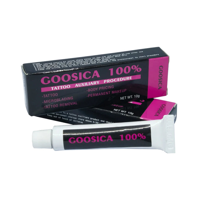 Newest 100% Goosica Tattoo Cream Before Microblading Piercing Permanent Makeup Eyebrow Lips Liner Tattoo Beauty Auxiliary 10g